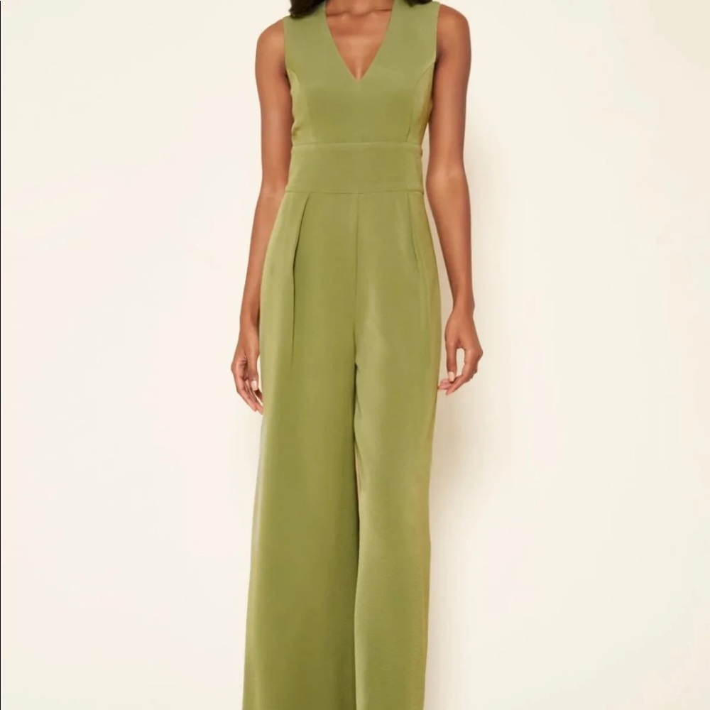 Dark Olive Sugar Lips Dressy Jumpsuit size M